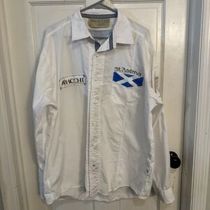 Bacchi Button Shirt Men's XL St Andrews Fairway to Heaven Golf Links Scotland